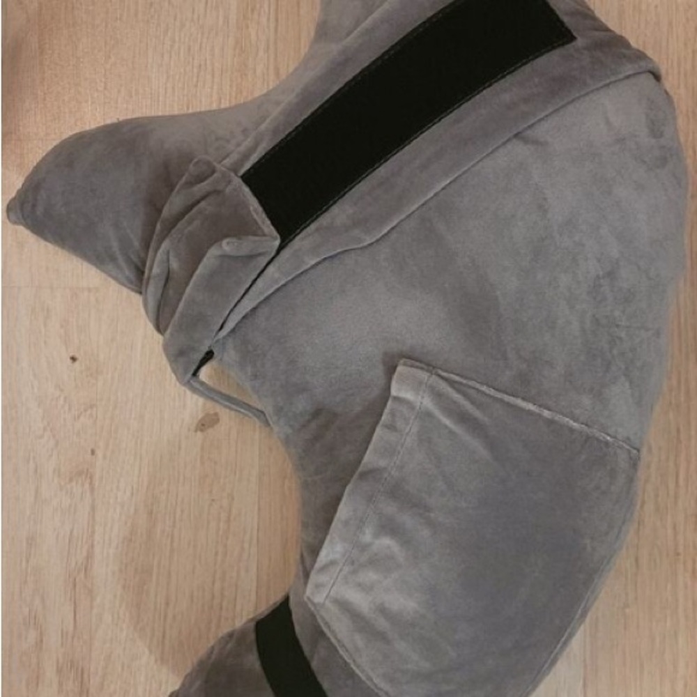 Cozy Gray Neck Pillow